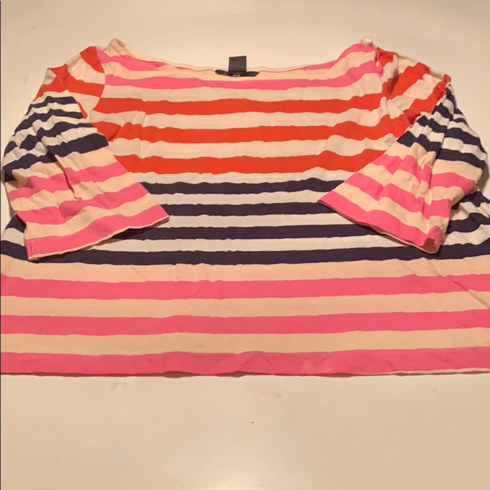 striped h&m top